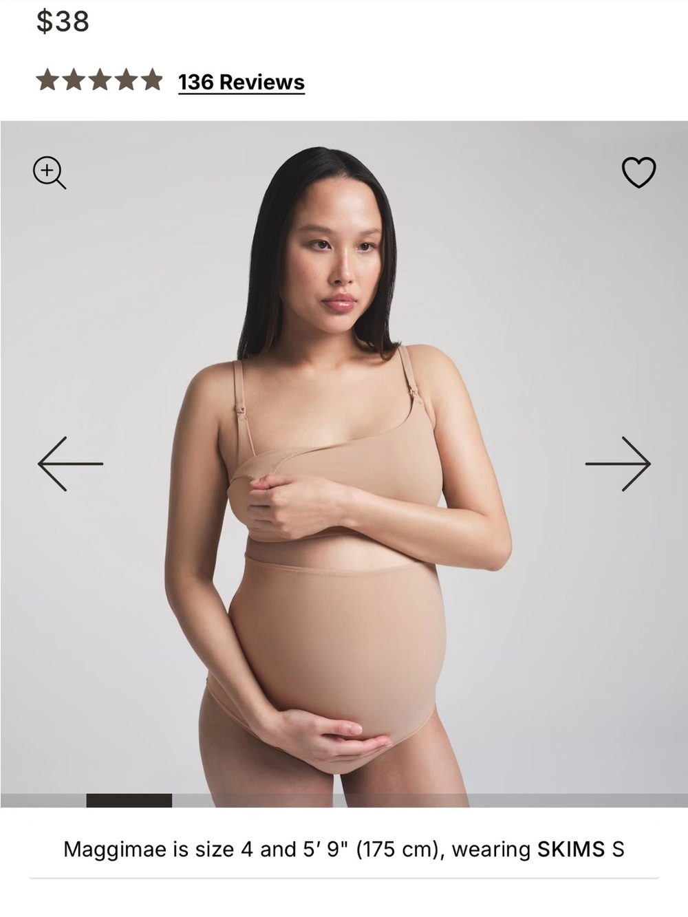SKIMS Maternity Nursing Scoop Bra